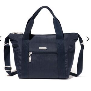 NWT Baggalini French Navy Top Handle Satchel Crossbody